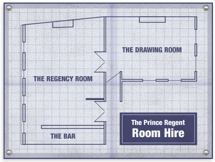 Image of the floor plan of the pub